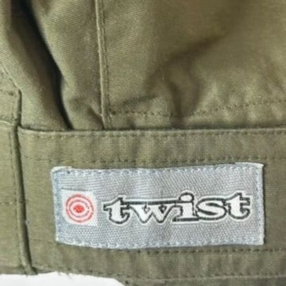 Twist Snowboarding Jacket Mens L Green Red Gorpcore Utility Performance Winter - Picture 7 of 10